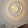 Nordic modern light luxury all-copper designer lamps for the living room, corridor, creative circular corridor, entrance background and wall lamps Specification image